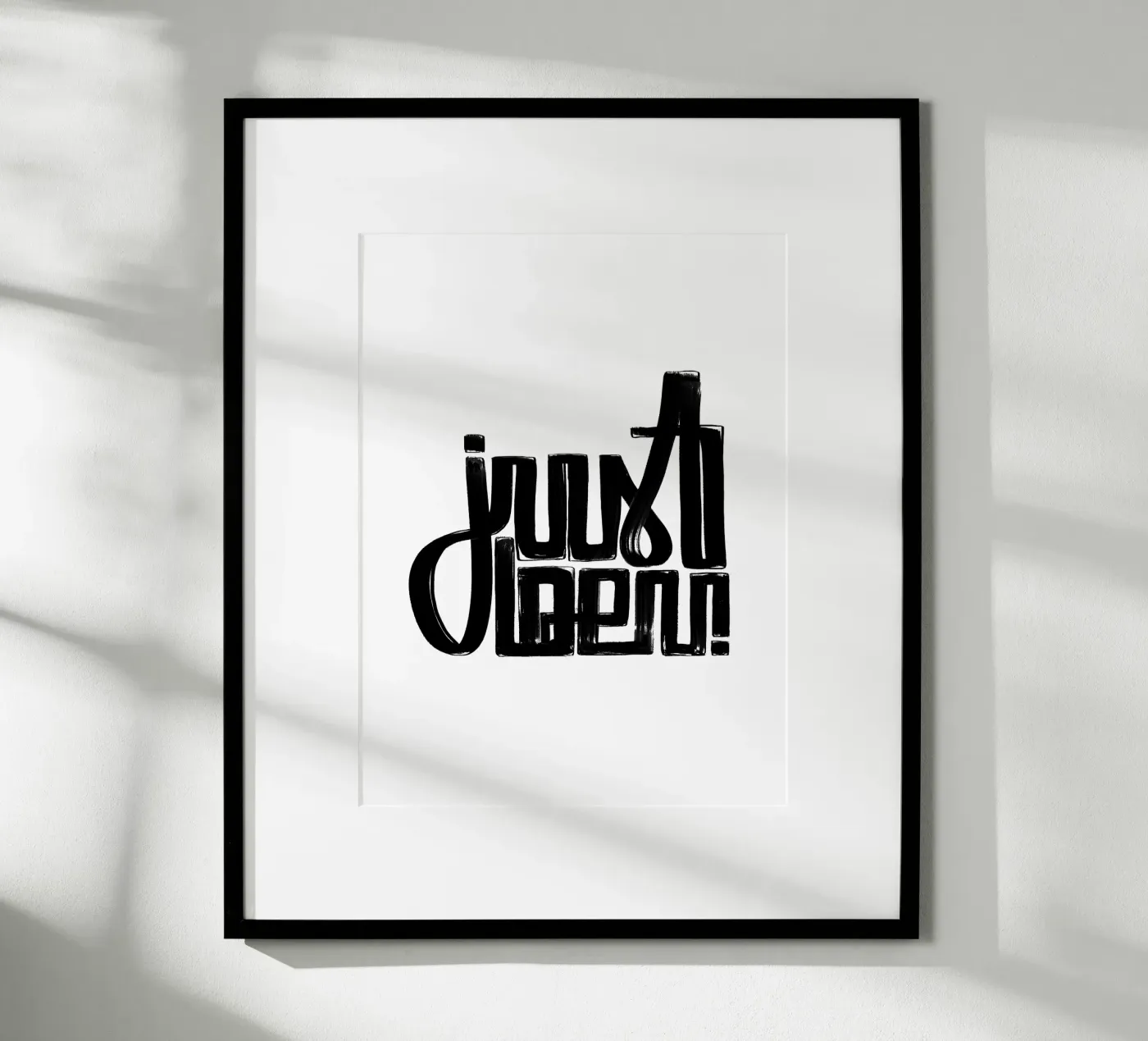 just be u poster van LIMITED EDITION LETTERS