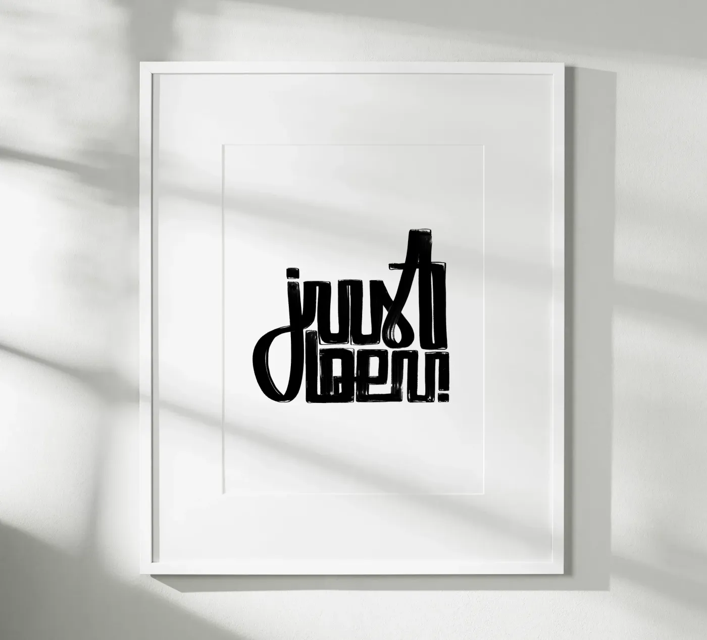 just be u poster van LIMITED EDITION LETTERS