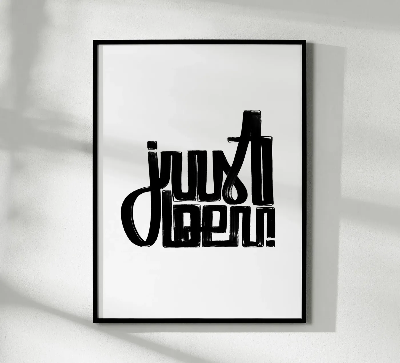 just be u poster van LIMITED EDITION LETTERS
