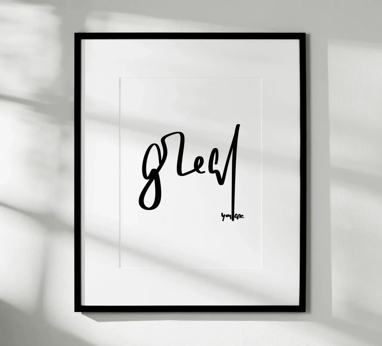 you are great poster con telaio in legno da LIMITED EDITION LETTERS