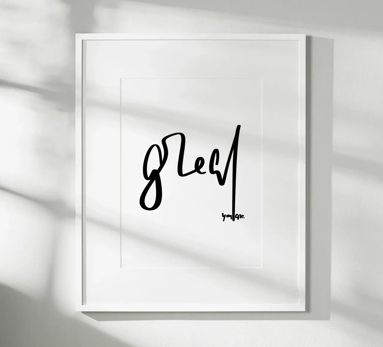 you are great poster con telaio in legno da LIMITED EDITION LETTERS