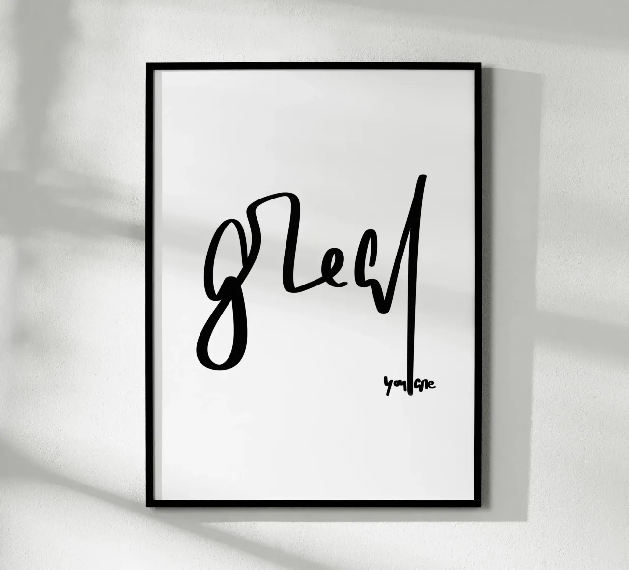 you are great poster con telaio in legno da LIMITED EDITION LETTERS