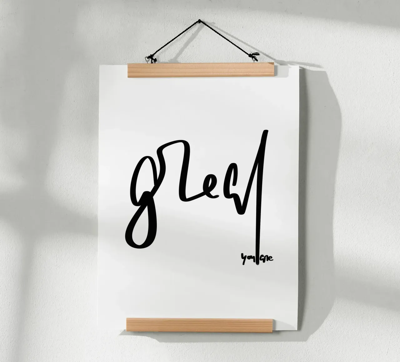 you are great poster con telaio in legno da LIMITED EDITION LETTERS