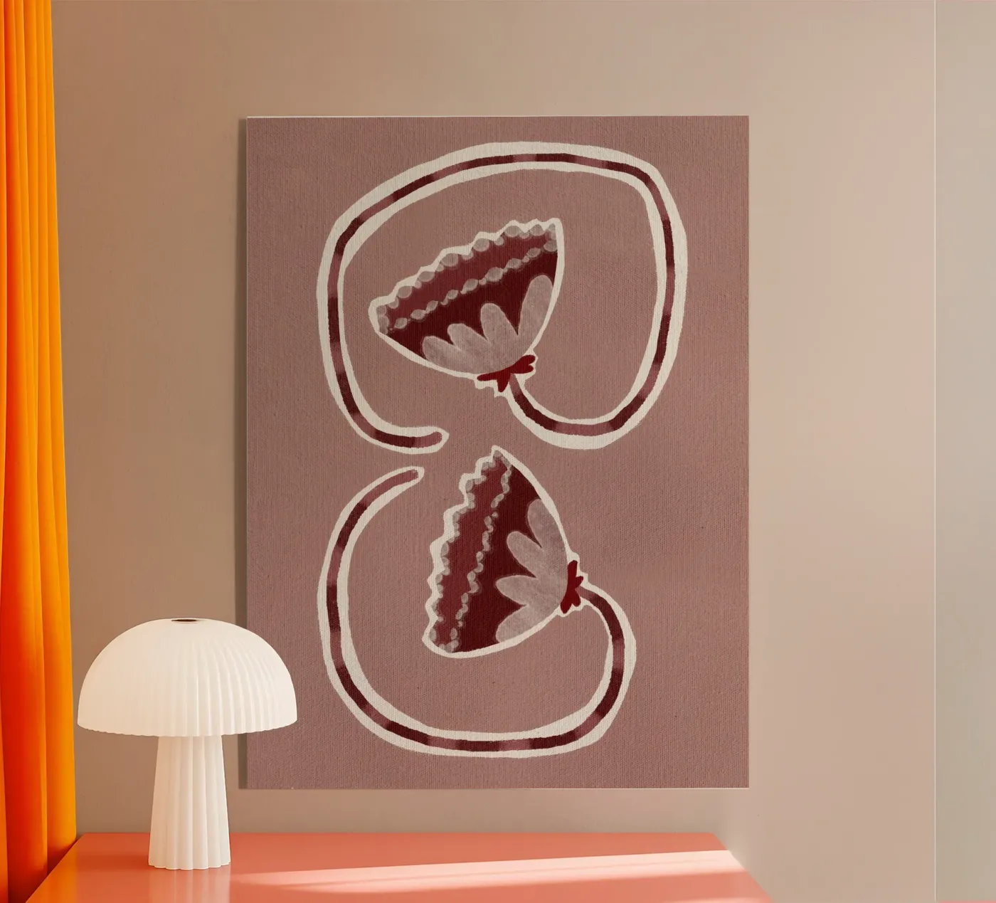 Delicate Bloom 16 acryl van Shatha Al Dafai