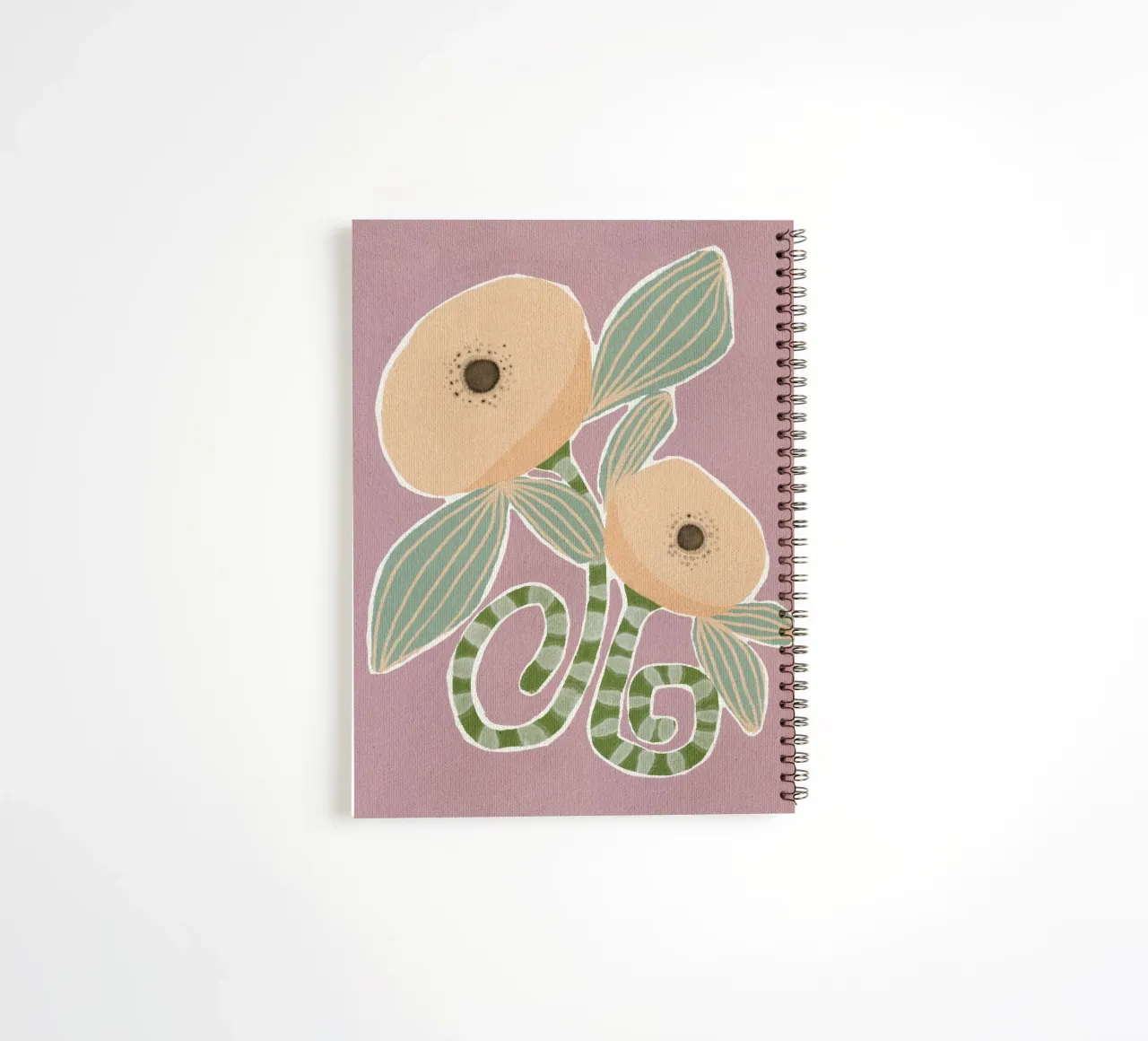 Delicate Bloom 14 spiral notebook by Shatha Al Dafai