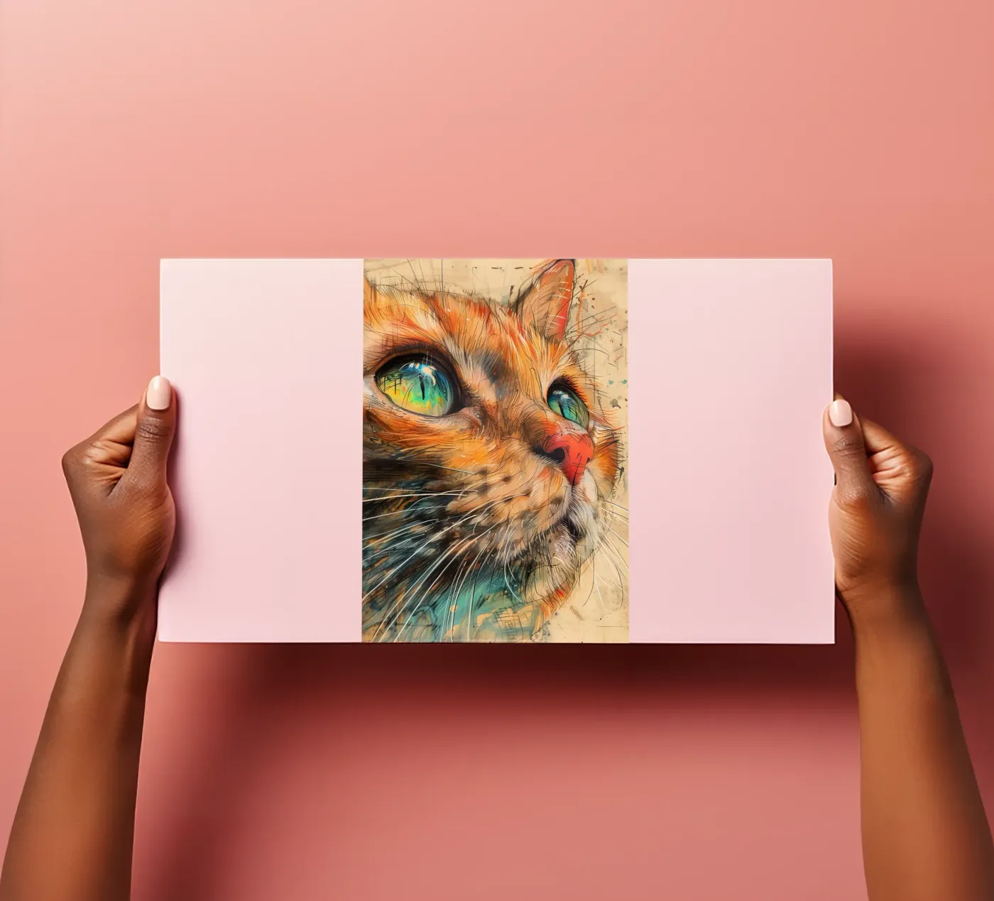 Ginger cat sticker sheet by Justyna Jaszke JBJart