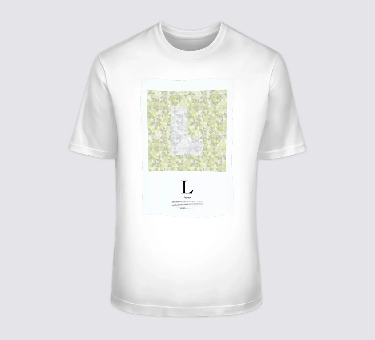 L - Lettrism t-shirt da The True Type