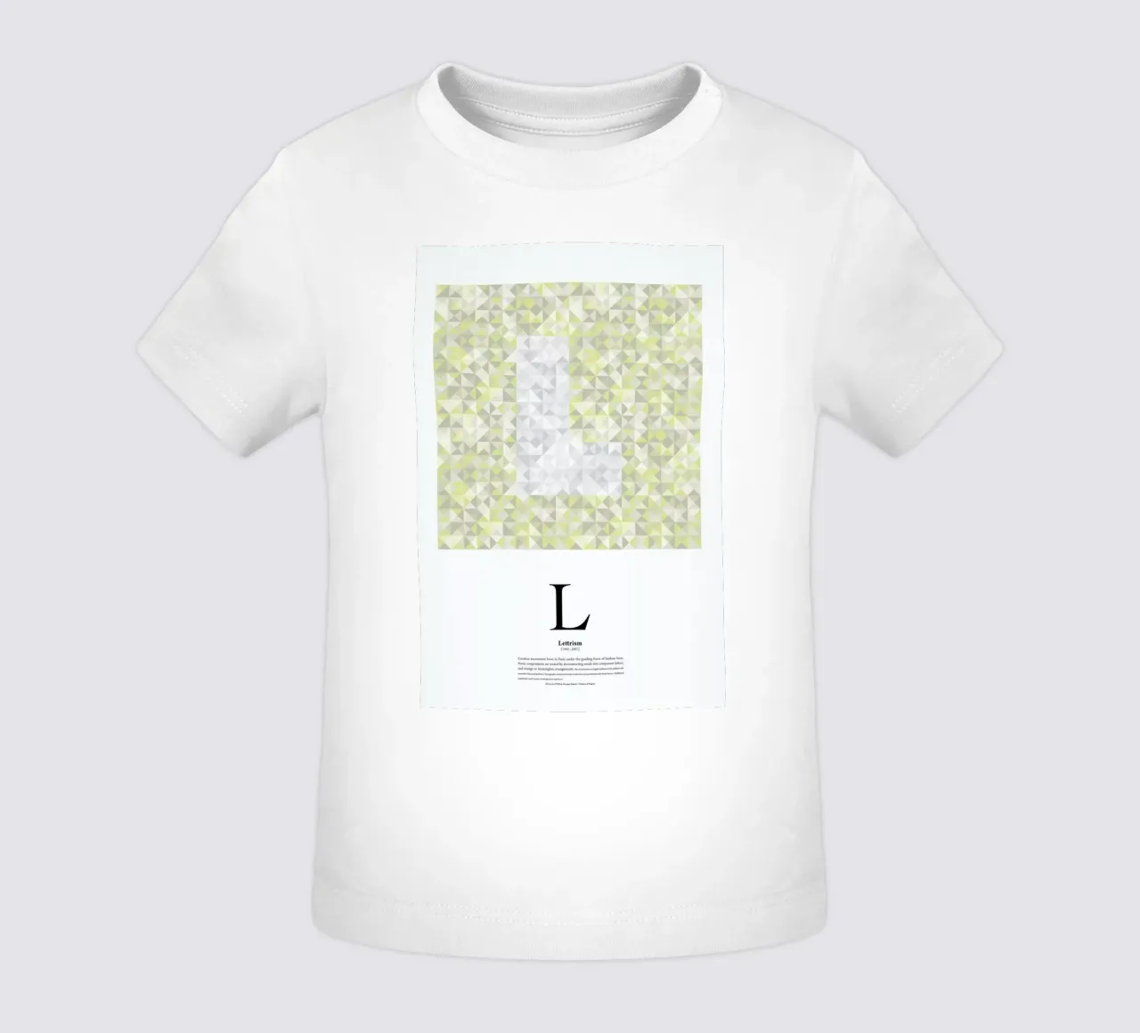 L - Lettrism maglietta neonato da The True Type