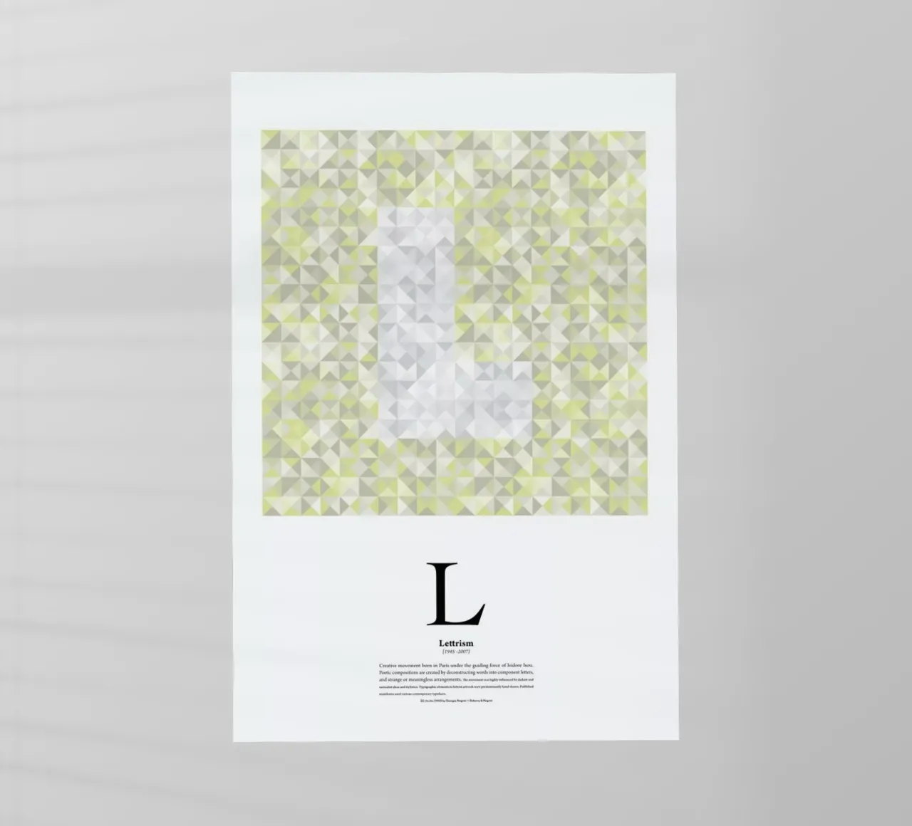 L - Lettrism pellicola backlit da The True Type