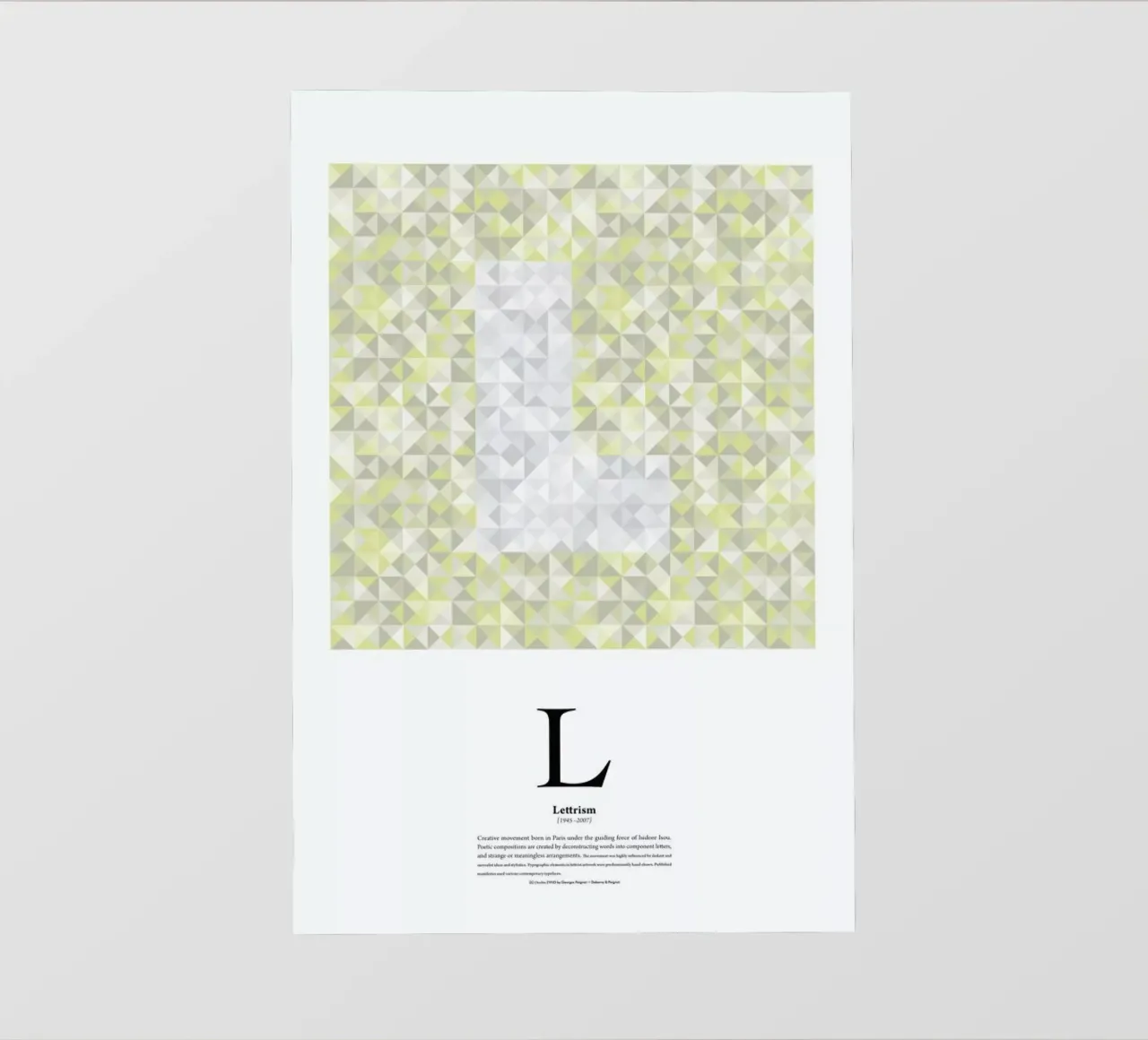 L - Lettrism pellicola backlit da The True Type