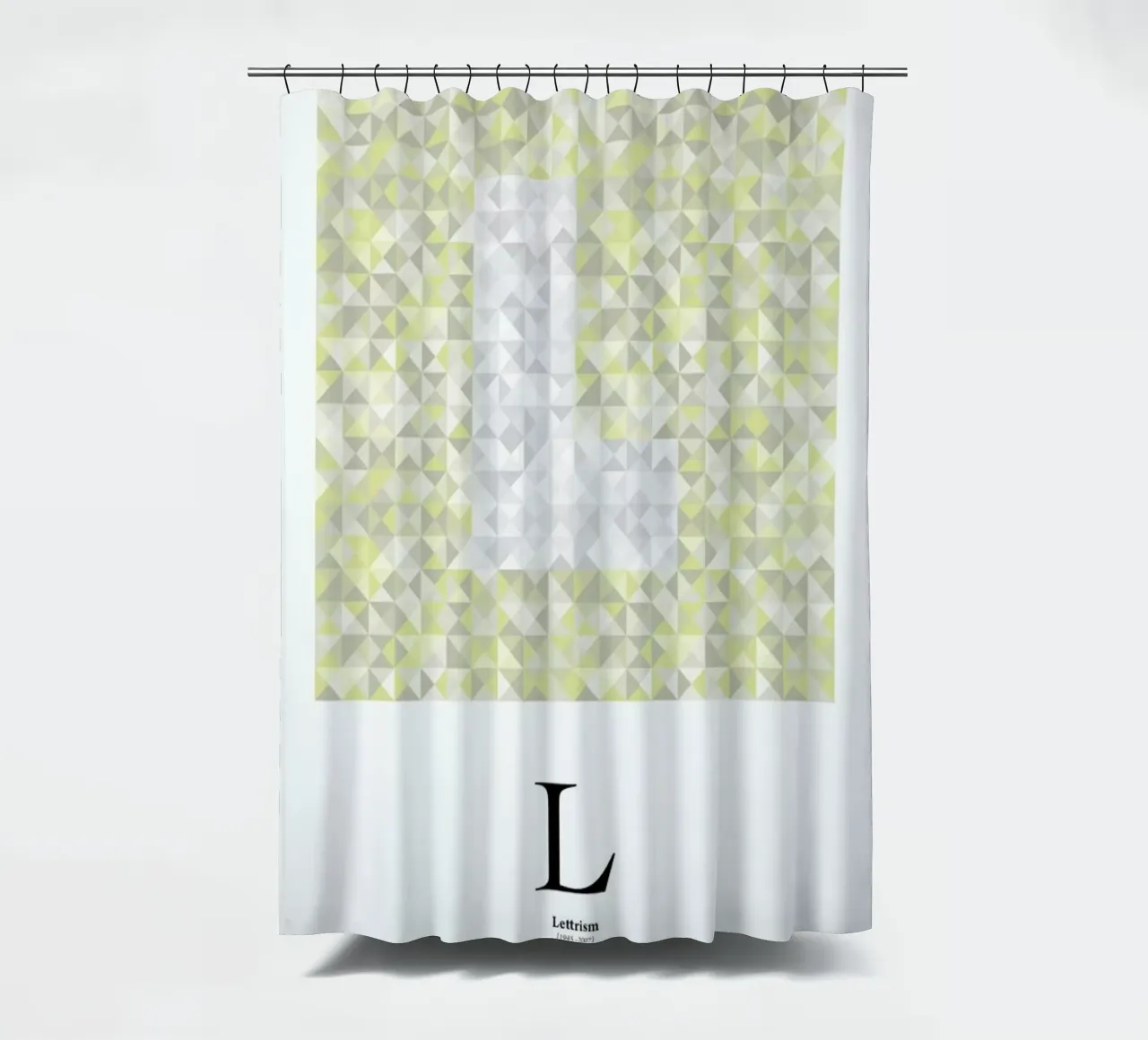L - Lettrism tenda da doccia da The True Type