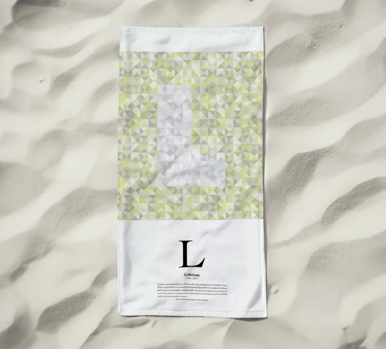 L - Lettrism telo mare da The True Type