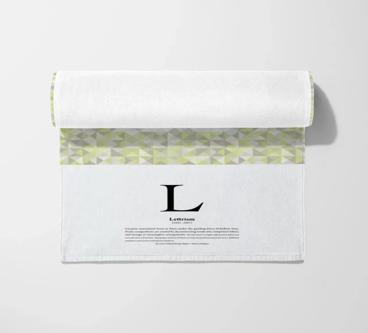 L - Lettrism telo mare da The True Type