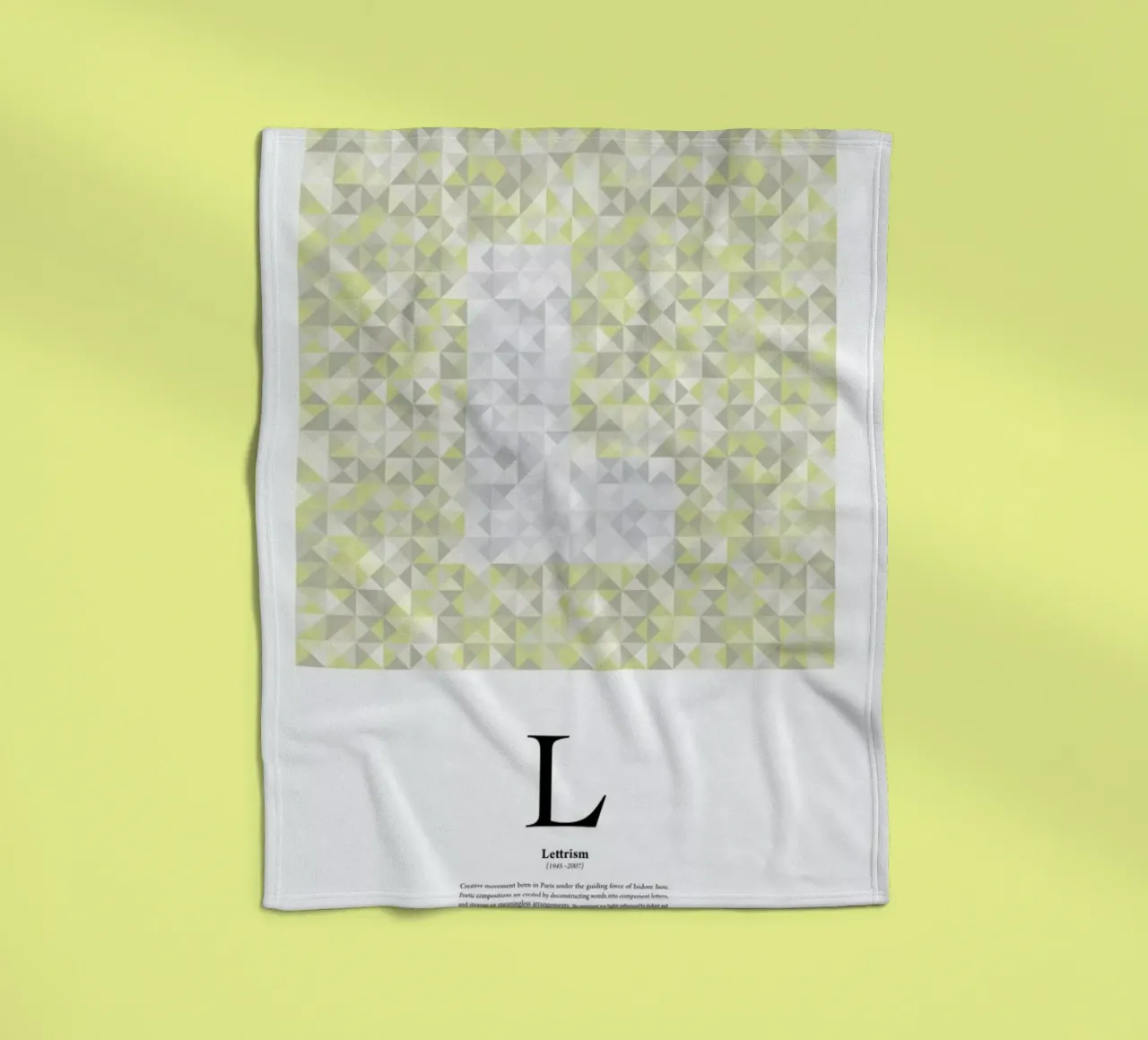 L - Lettrism coperta in pile da The True Type