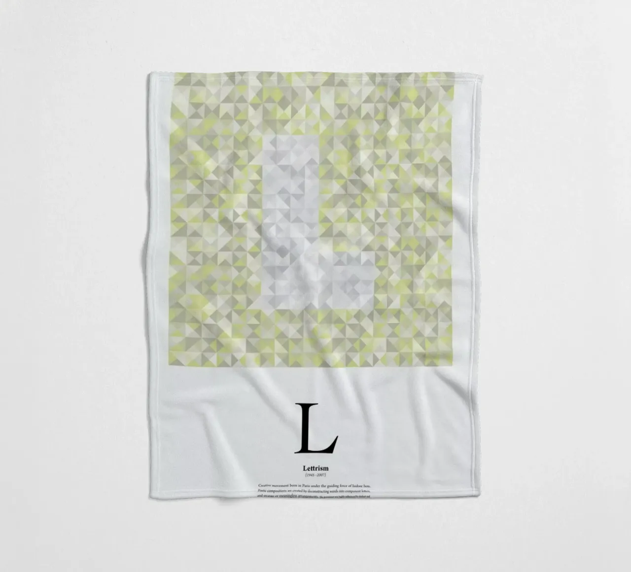 L - Lettrism coperta in pile da The True Type