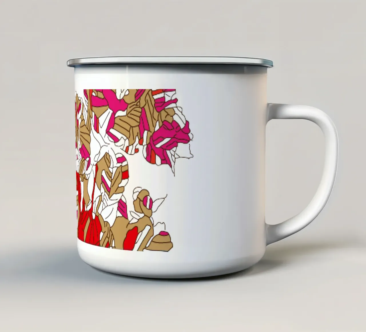 Linear drawn + tazza in smalto da https://www.resourceloop.nl
