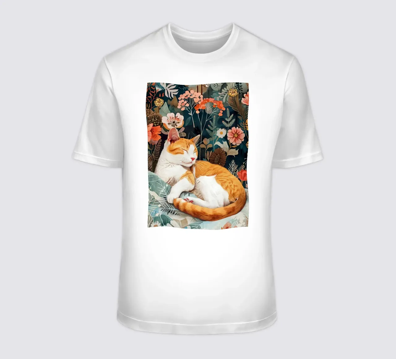 Gatto che dorme t-shirt da Justyna Jaszke JBJart