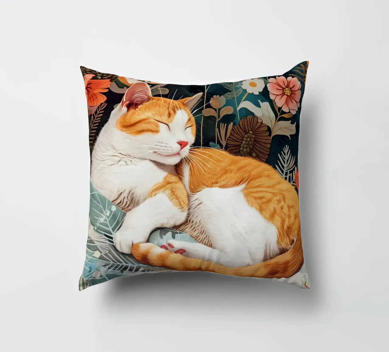 Gatto che dorme cuscino da Justyna Jaszke JBJart