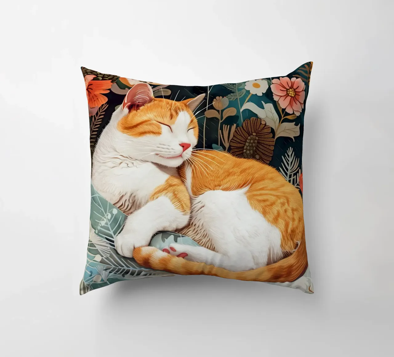 Gatto che dorme cuscino da Justyna Jaszke JBJart