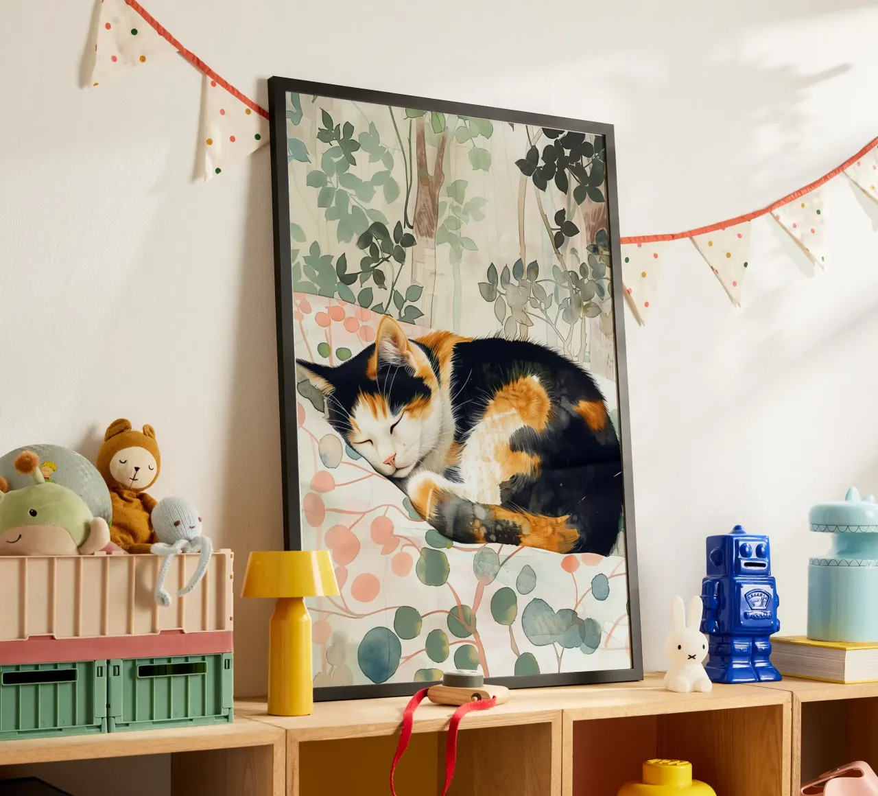 Chaton endormi hahnemühle de Justyna Jaszke JBJart