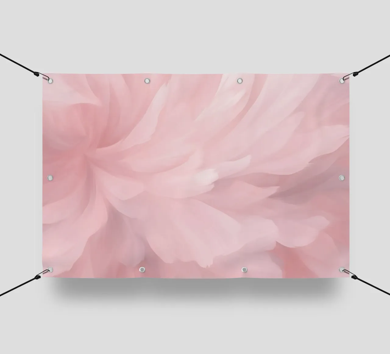 Bare Essence Bloom Pennellata astratta di fiori telo in pvc da Andrea Haase Floral Passion