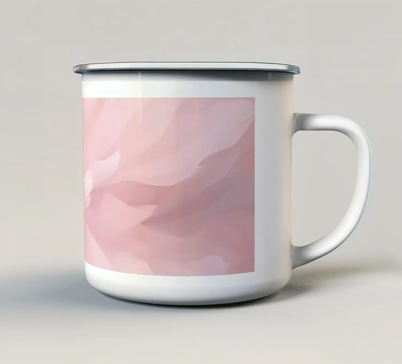 Bare Essence Bloom Pennellata astratta di fiori tazza in smalto da Andrea Haase Floral Passion
