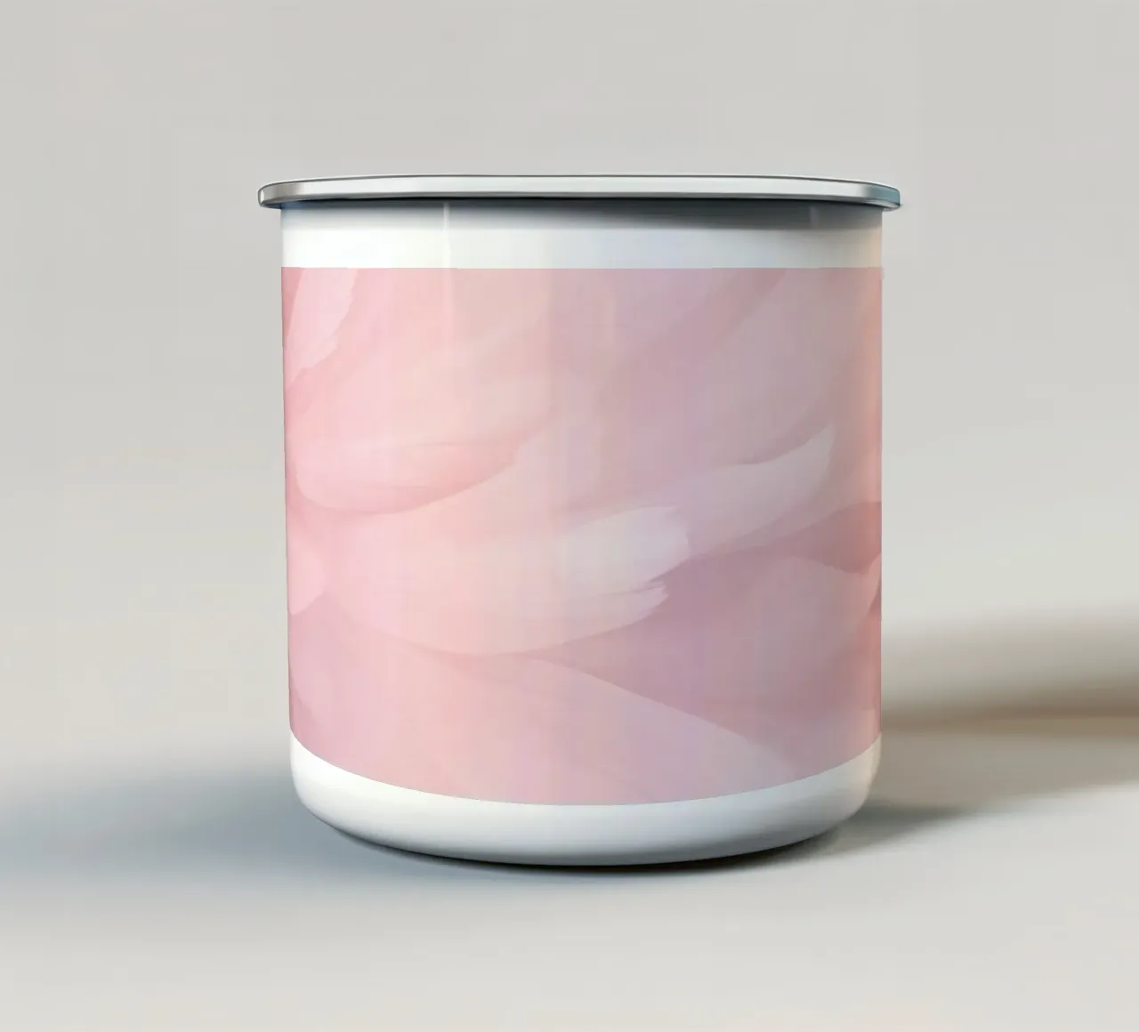 Bare Essence Bloom Pennellata astratta di fiori tazza in smalto da Andrea Haase Floral Passion