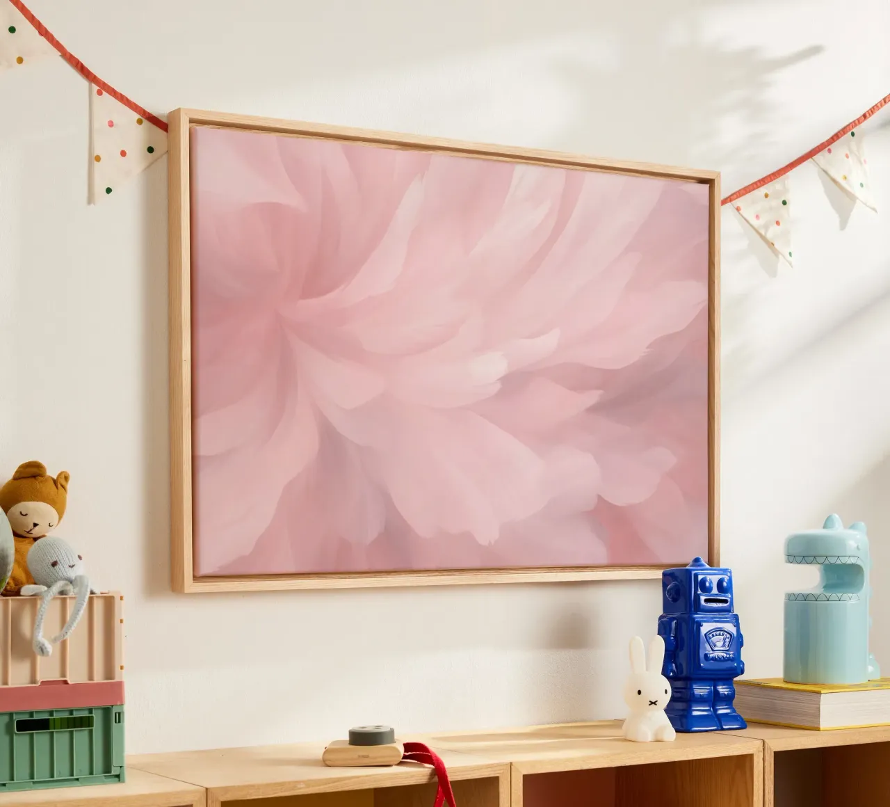 Bare Essence Bloom Penseelwerk Abstracte Bloem canvas van Andrea Haase Floral Passion