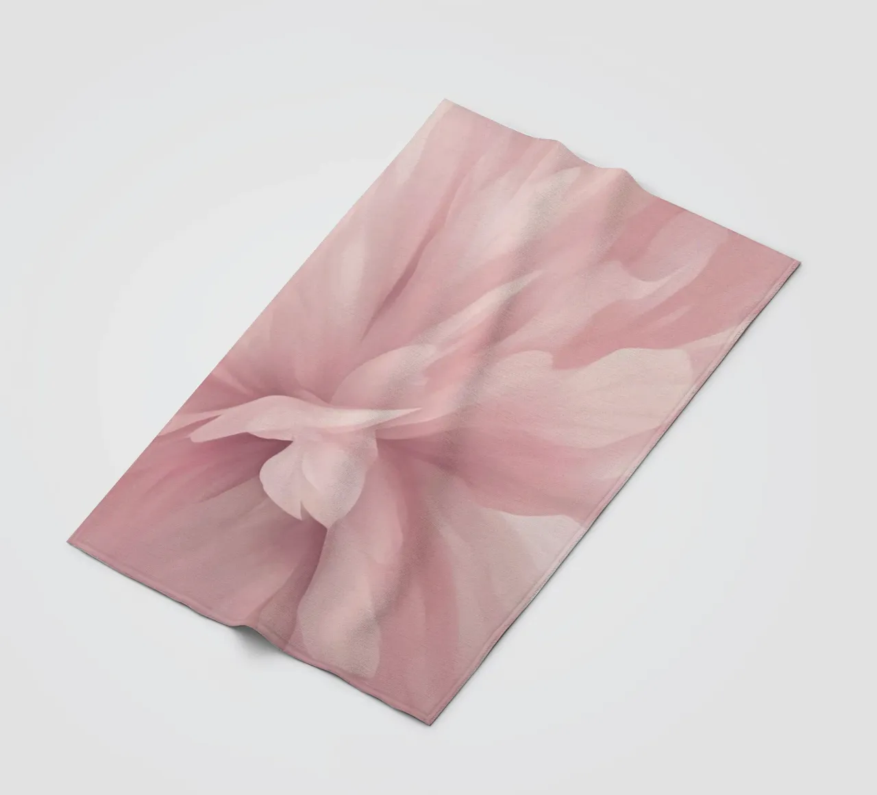 Bare Essence Bloom Brushwork Fiore astratto II coperta in pile da Andrea Haase Floral Passion
