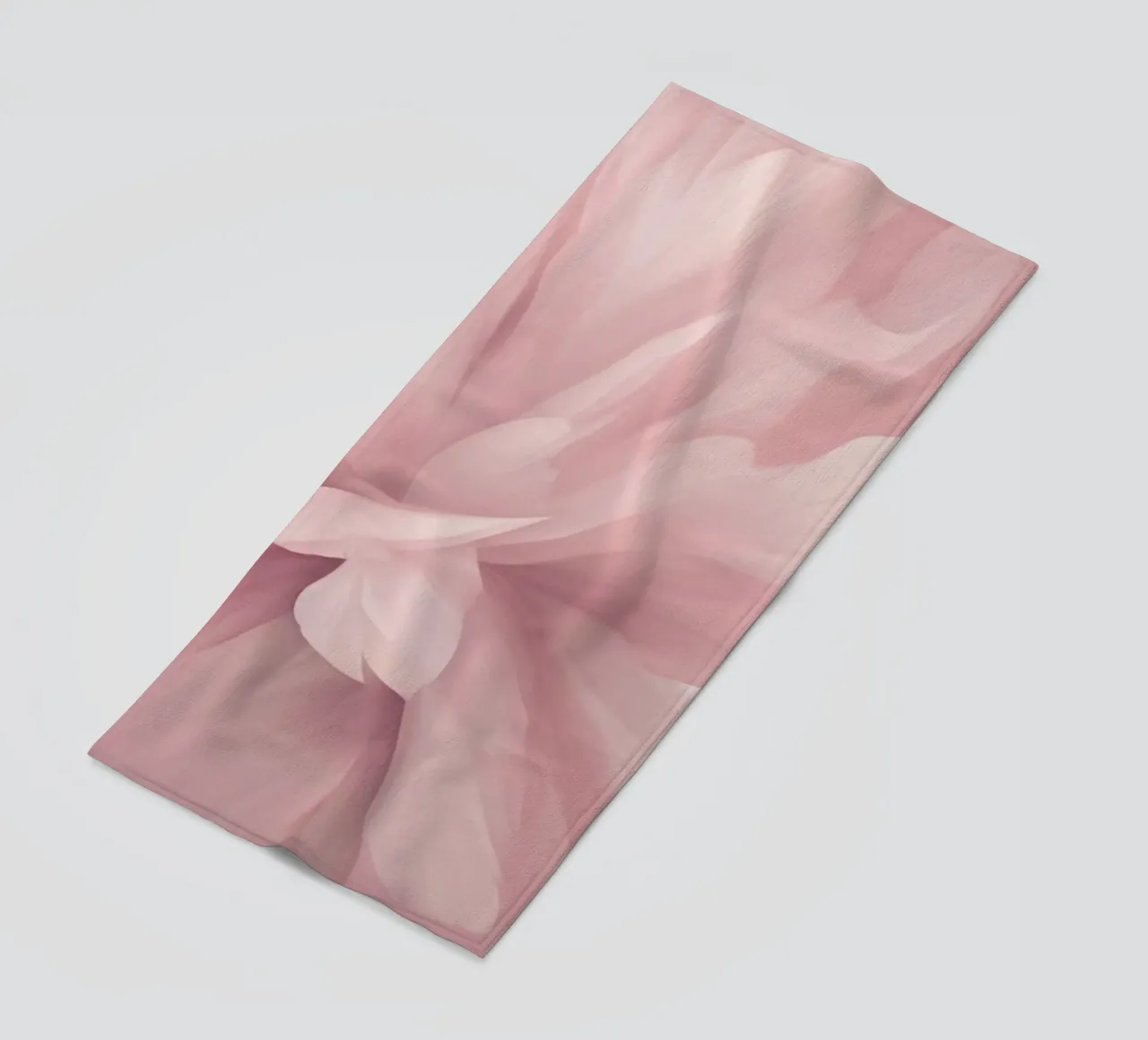 Bare Essence Bloom Brushwork Fiore astratto II telo mare da Andrea Haase Floral Passion