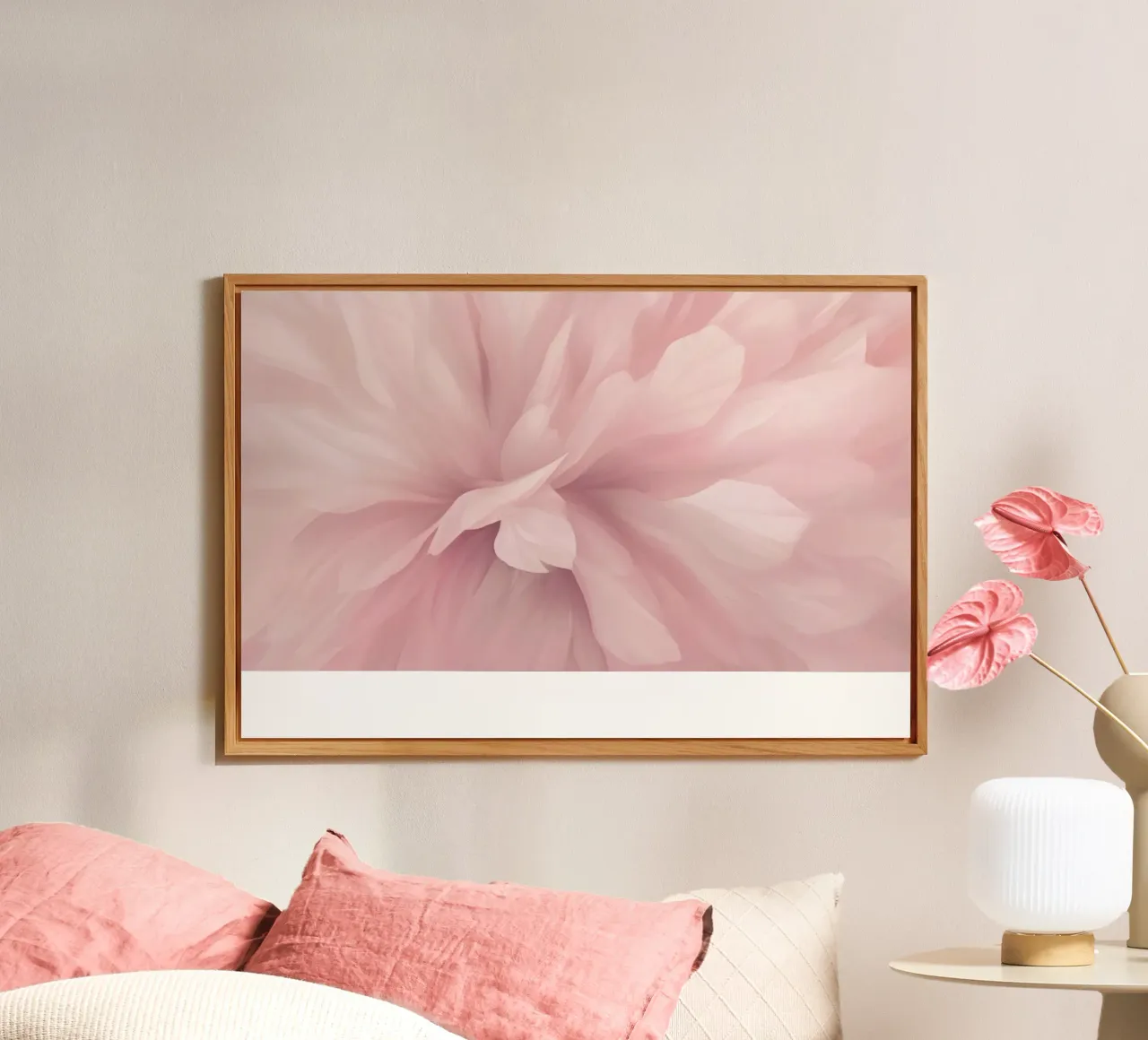 Bare Essence Bloom Brushwork Fiore astratto II alluminio dibond da Andrea Haase Floral Passion