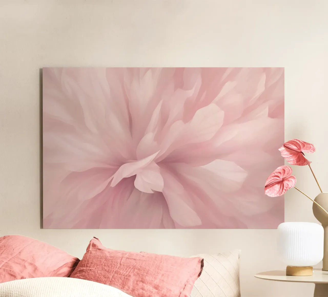 Bare Essence Bloom Brushwork Fiore astratto II alluminio dibond da Andrea Haase Floral Passion