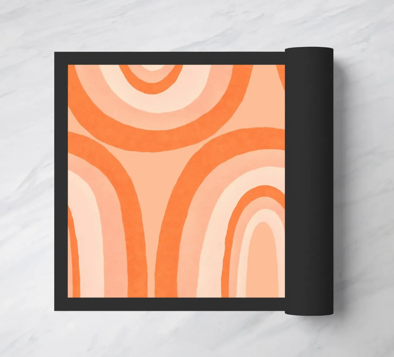 Arte Arcobaleno Boho calda Mandarino zerbino da Andrea Haase Modern Home