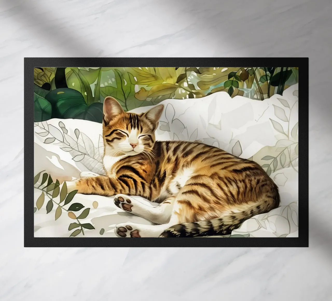Gatto a letto zerbino da Justyna Jaszke JBJart