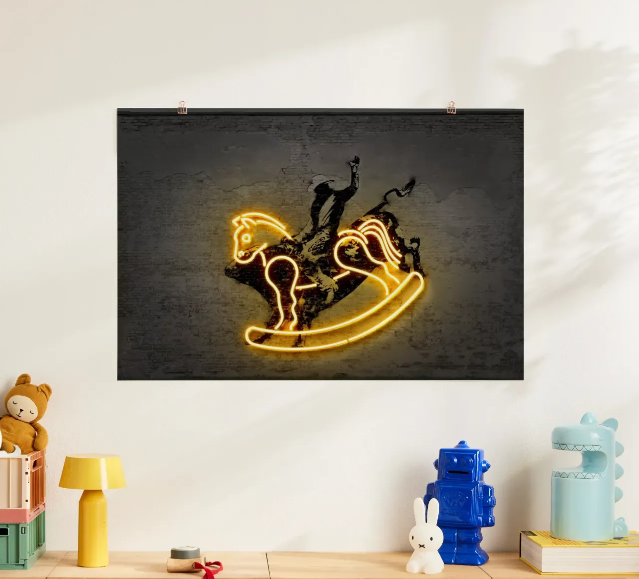Rodeo poster con telaio in legno da Octavian
