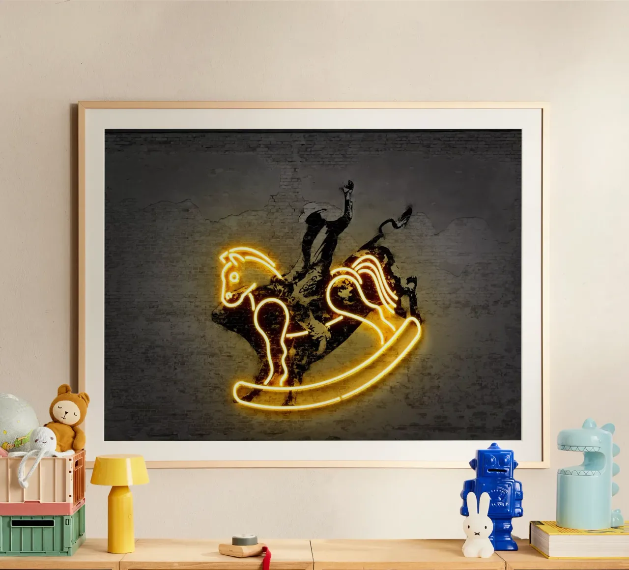 Rodeo poster con telaio in legno da Octavian