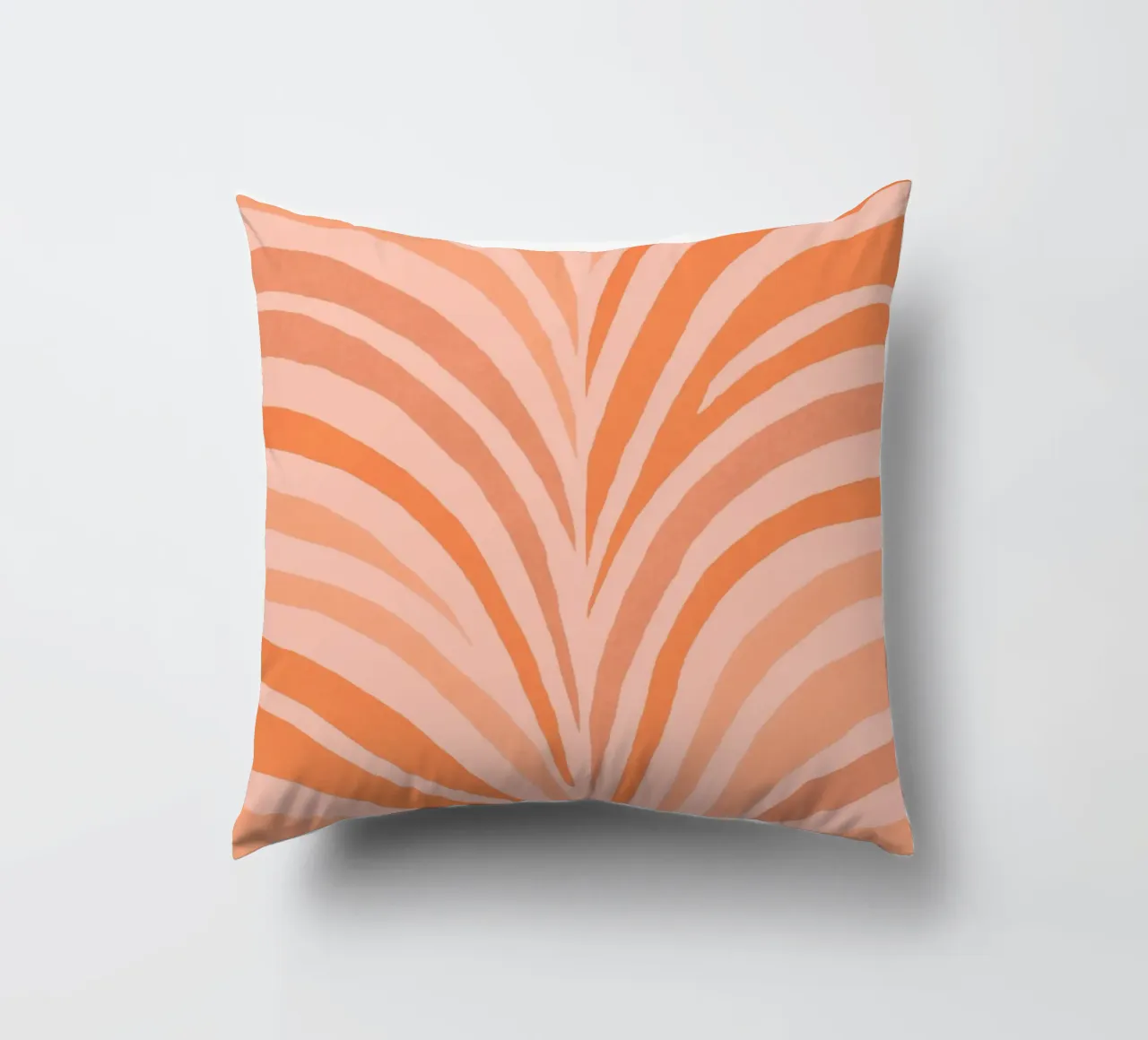 Boho Bow Shapes Warm Tangerine decorative cushion by Andrea Haase Modern Home