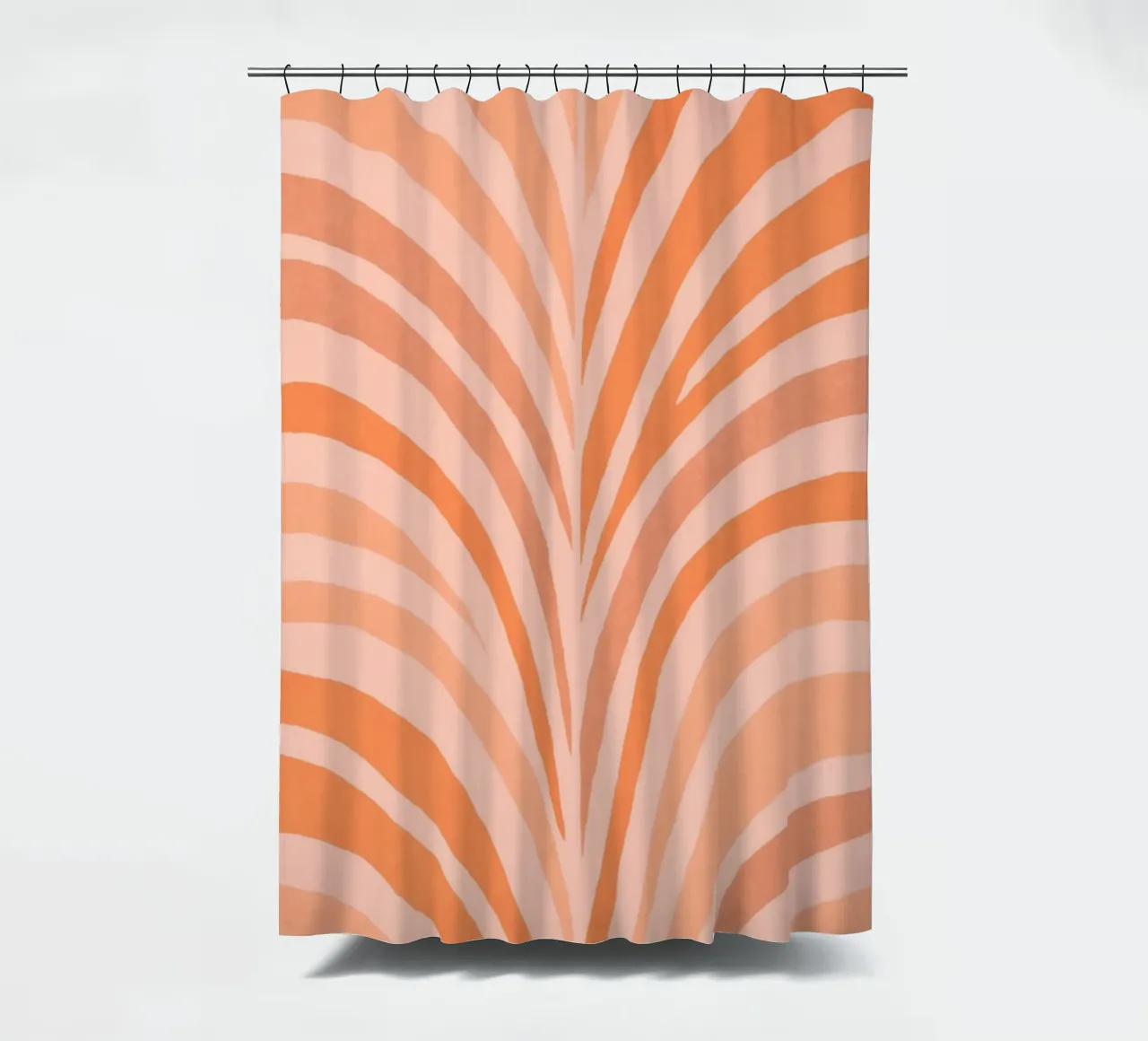 Forme di fiocco Boho Mandarino caldo tenda da doccia da Andrea Haase Modern Home