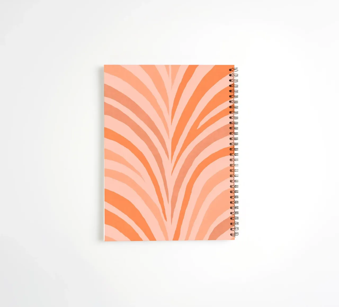Boho Bow Shapes Warm Tangerine spiral notebook by Andrea Haase Modern Home