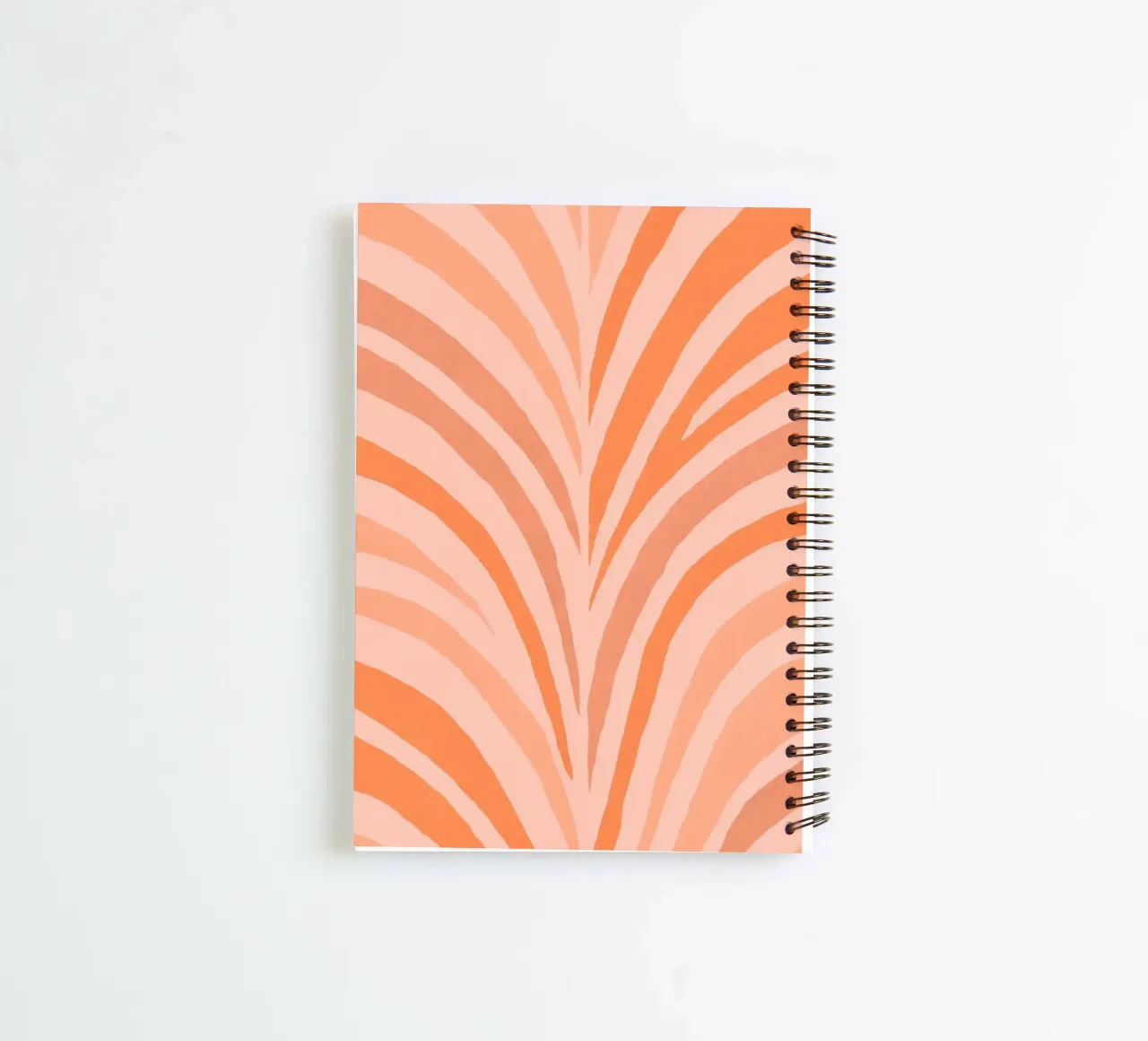Boho Bow Shapes Warm Tangerine spiral notebook by Andrea Haase Modern Home