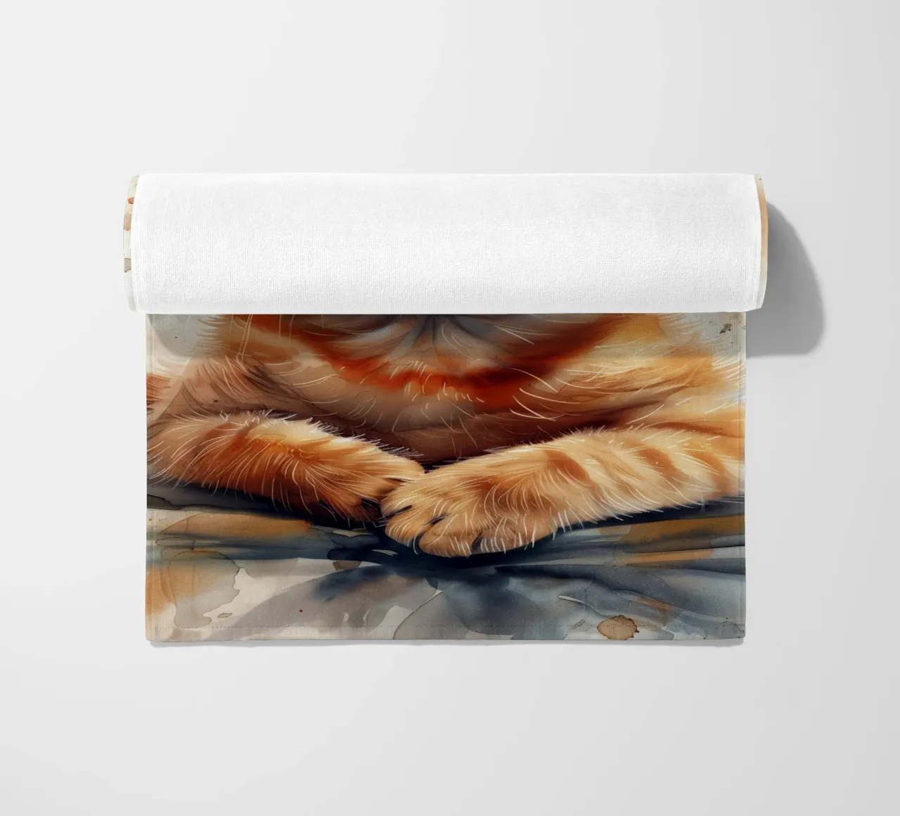 Gattino zenzero telo mare da Justyna Jaszke JBJart