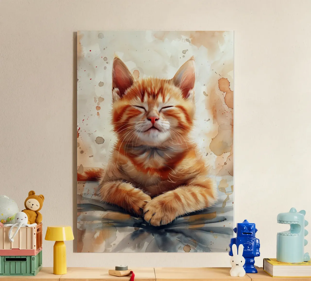 Gattino zenzero plexiglass da Justyna Jaszke JBJart