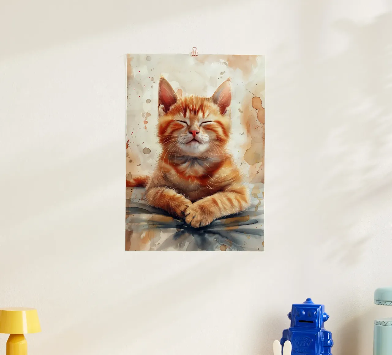 Ginger kitty poster by Justyna Jaszke JBJart