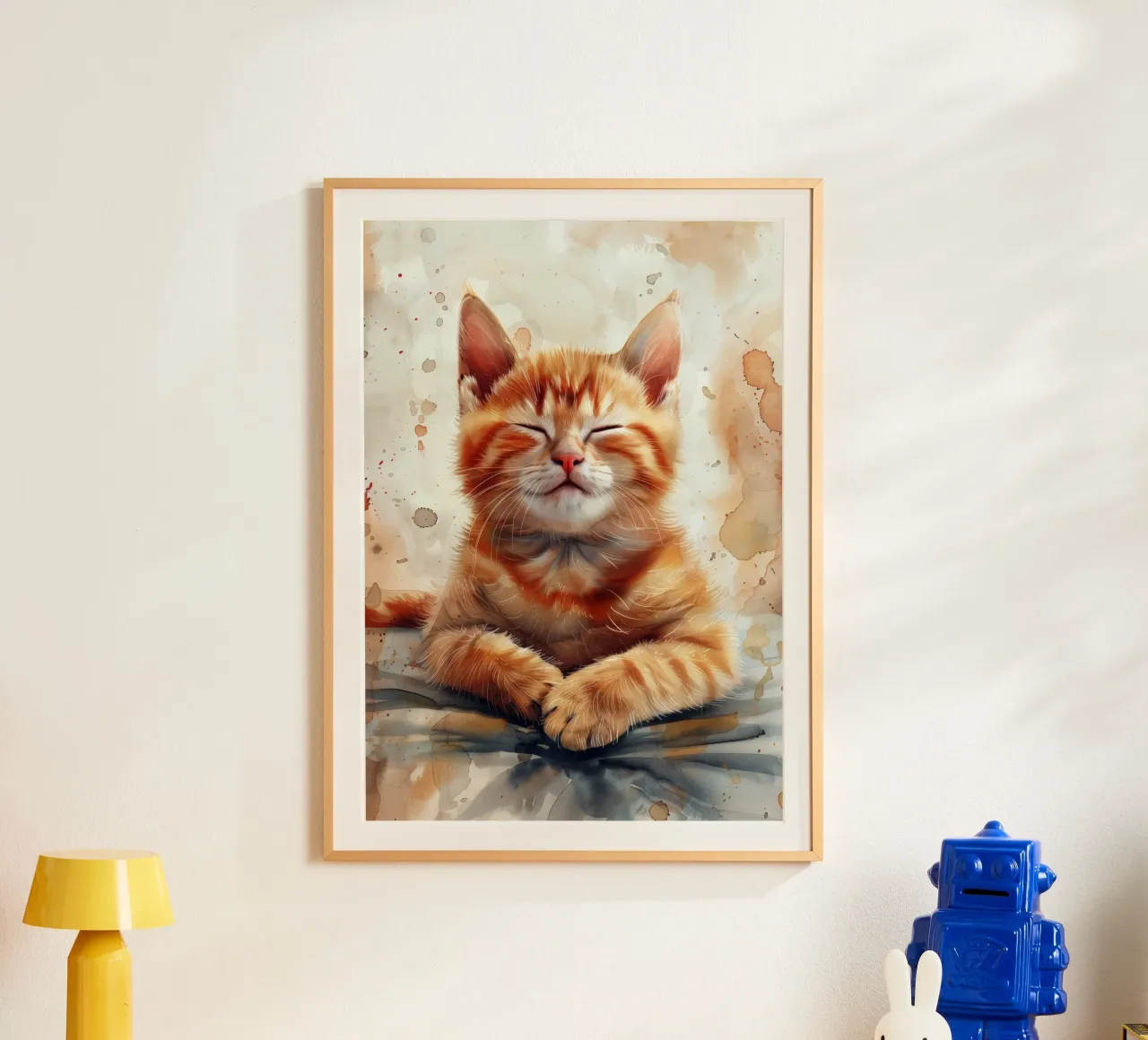 Ginger kitty poster by Justyna Jaszke JBJart