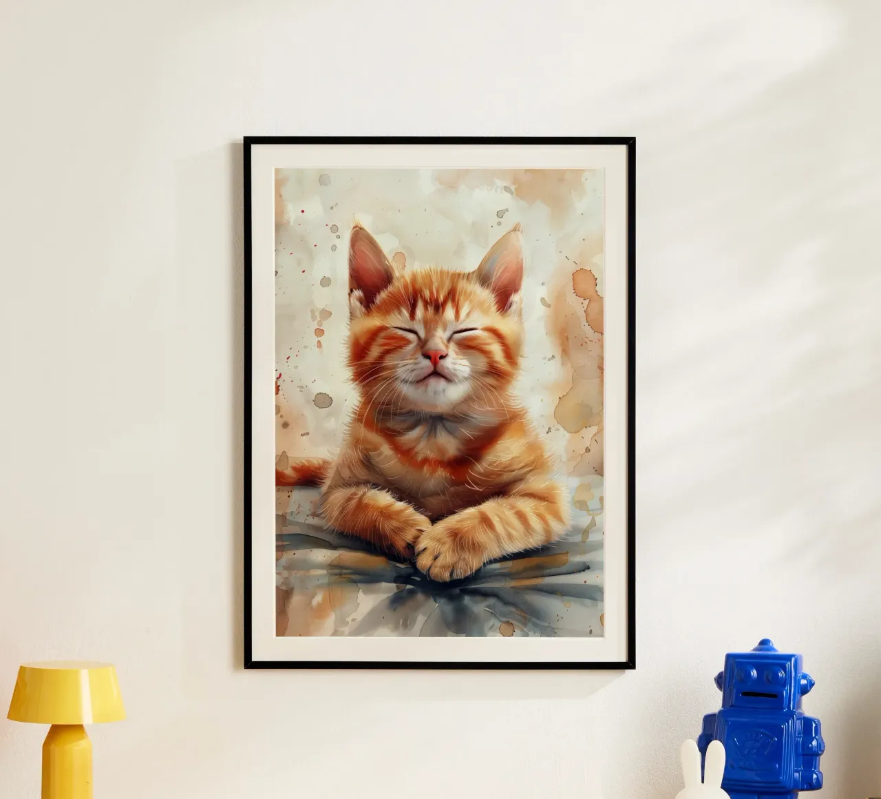 Ginger kitty poster by Justyna Jaszke JBJart