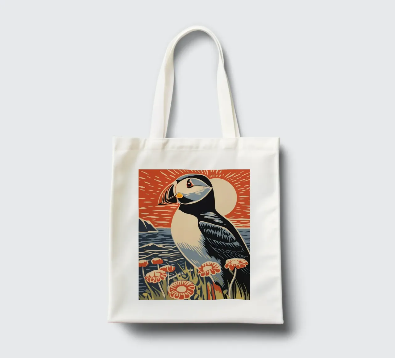 Poster di viaggio sull'Islanda borsa in juta da Autofocus