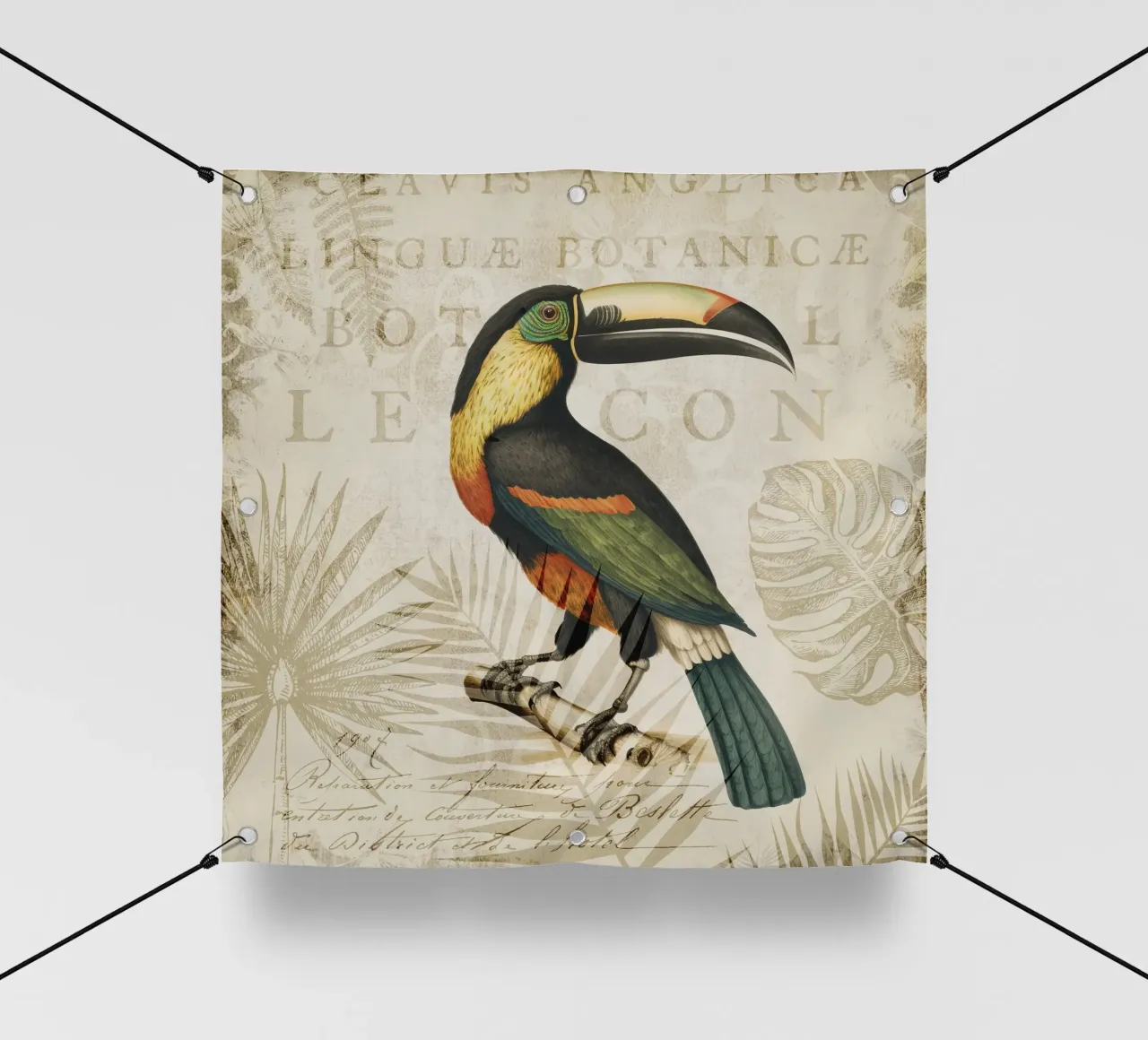 Nascondiglio tropicale dei tucani telo in pvc da Andrea Haase Vintage World