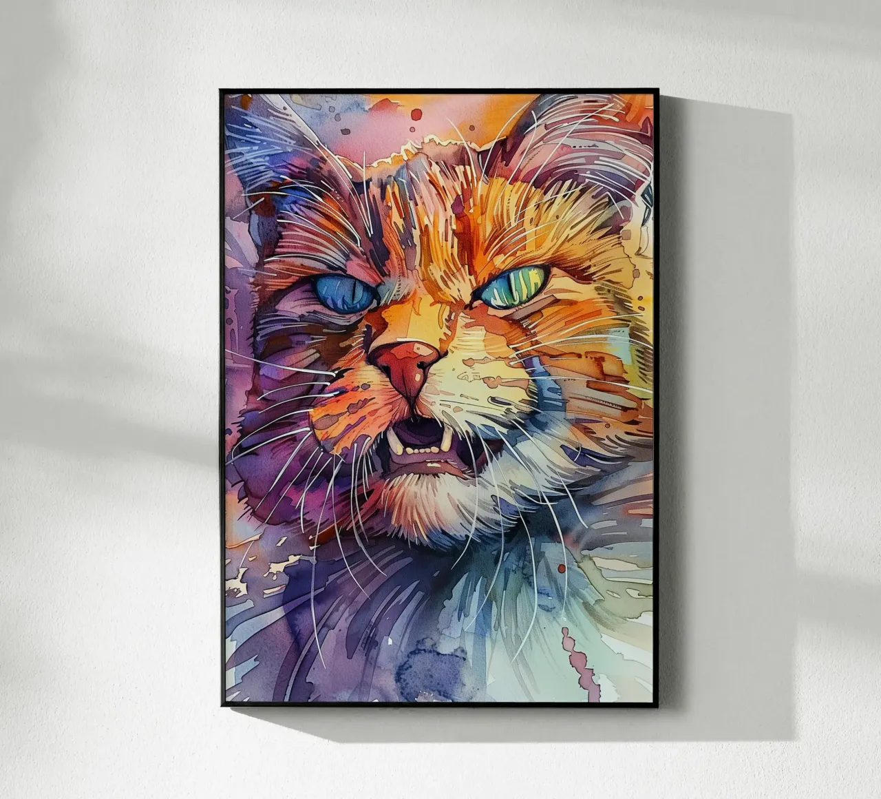 Gatto arrabbiato plexiglass da Justyna Jaszke JBJart