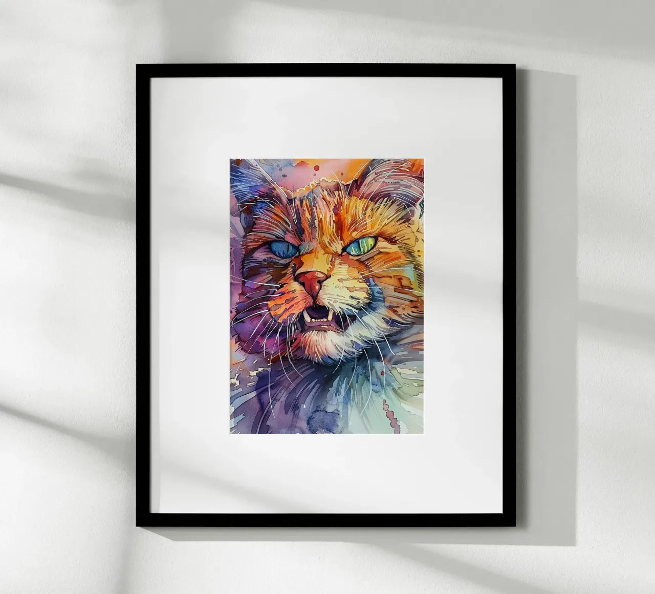 Gatto arrabbiato carta hahnemühle da Justyna Jaszke JBJart