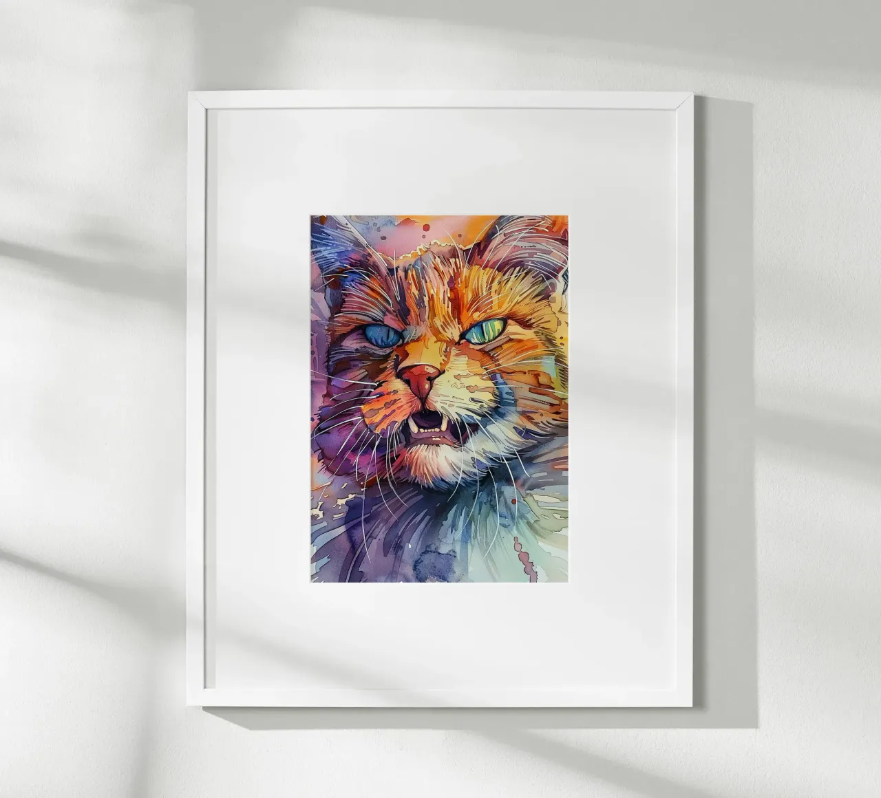 Gatto arrabbiato carta hahnemühle da Justyna Jaszke JBJart